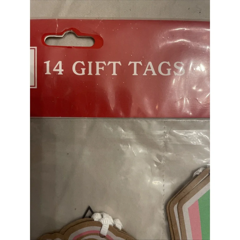 Fun Festive Large Colorful Gift Tags Retro LOVE JOY Pink Yellow‎ Purple Gifting